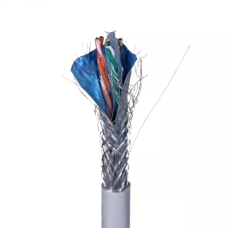 LANBERG Netzwerkkabel Cat6 SFTP LCS6-11CU-0305-S, 305 m, 23 AWG, grau, PVC-Mantel