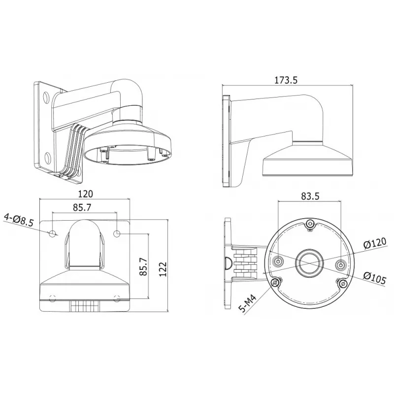 Mount Hikvision DS-1272ZJ-120