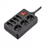 Hama 00108868 Stromverlängerung 1,4 m 7 AC-Ausgänge Innenbereich Schwarz