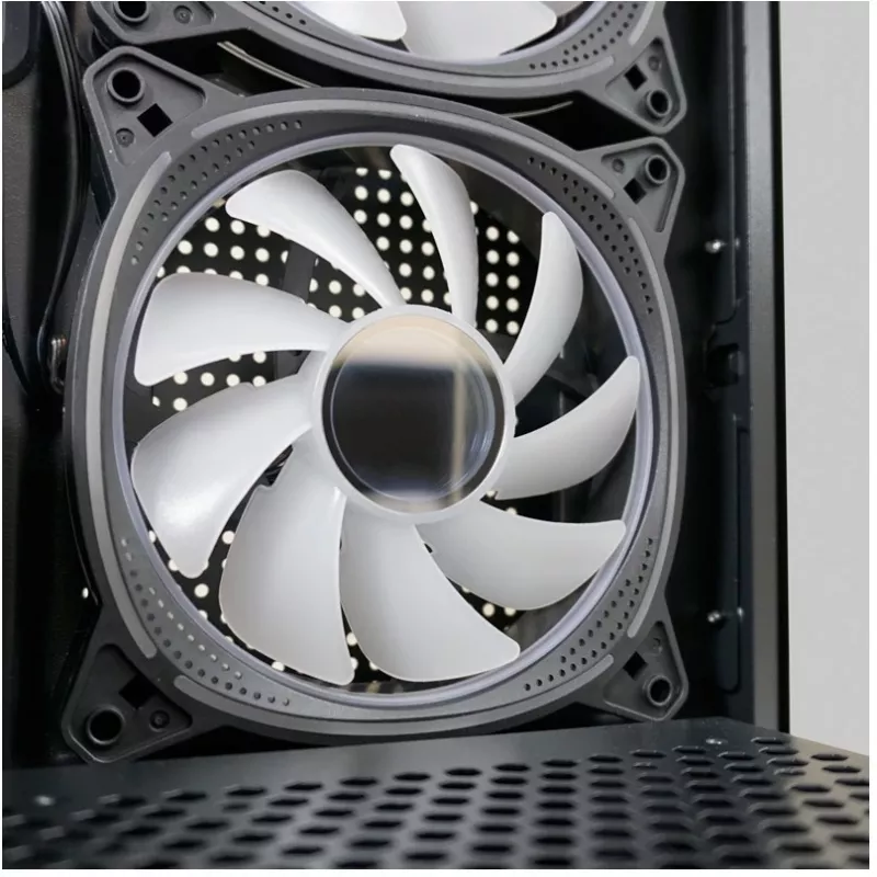 LC-Power Gehäuse MidiTower 715B schwarz USB3.2/Audio o.Netzteil SEAMLESS_X (LC-715B-ON)