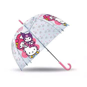 Transparenter Regenschirm Hello Kitty