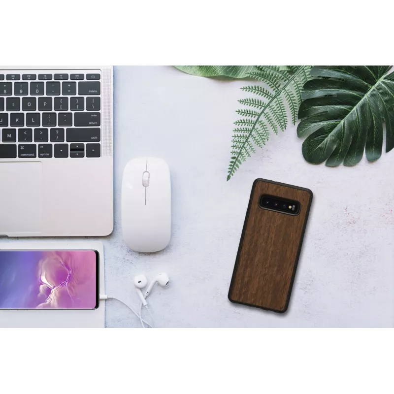 Smartphone-Hülle man and wood für Samsung Galaxy S10, schwarzes Koala-Design, Schutzhülle