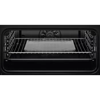 Einbau-Backofen Electrolux EVL6E49X, Kompakt 45 cm, Metall, Schwarz, CombiQui