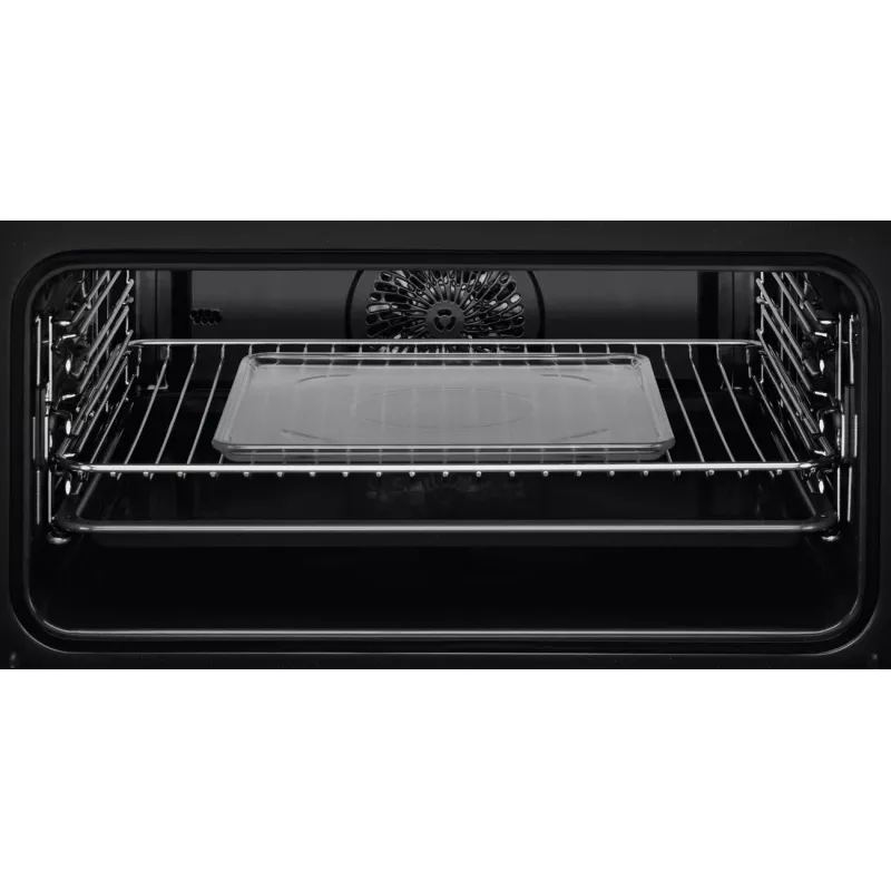 Einbau-Backofen Electrolux EVL6E49X, Kompakt 45 cm, Metall, Schwarz, CombiQui