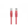Netzwerkkabel LANBERG PCF6-20CC-0025-R Cat6 U/UTP RJ-45 auf RJ-45 0,25 m Rot, CCA, 250 MHz