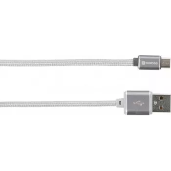 Skross 2.700240 1m USB A Micro-USB A Weiß USB-Kabel (72665)