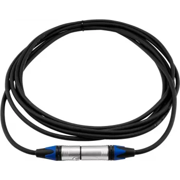 PSSO XLR-Kabel 3-polig, 5 m, schwarz, Neutrik-kompatible Stecker