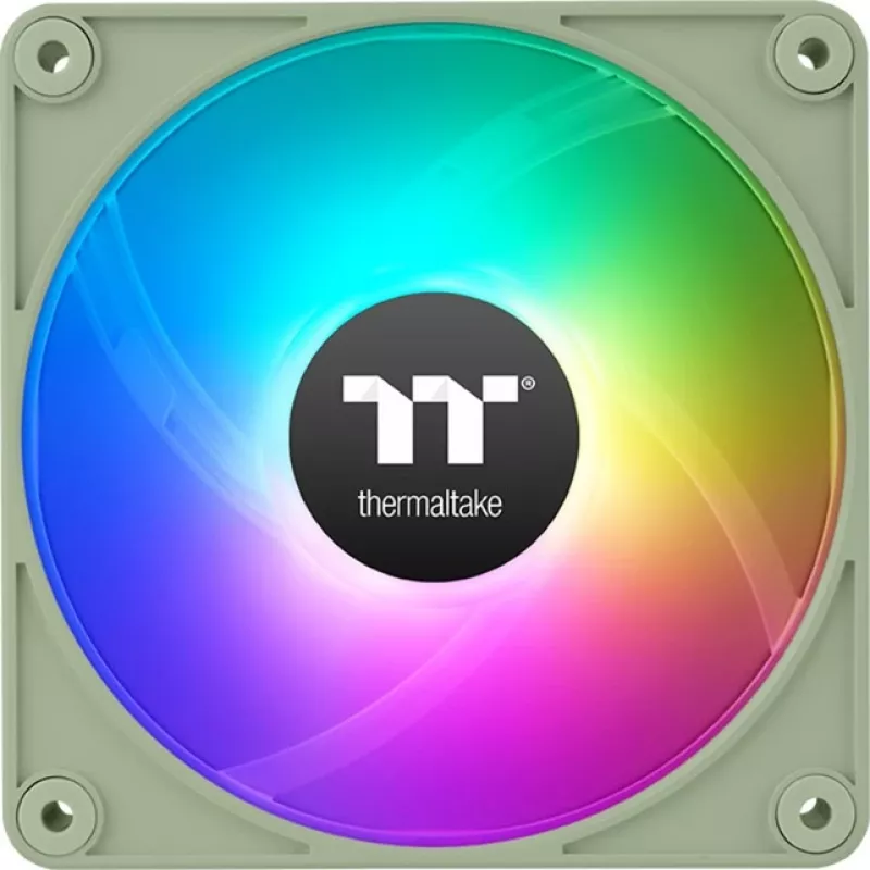Thermaltake CT120 EX Reverse ARGB Sync 120 mm 3er-Pack Gehäuselüfter – Matcha-Grün