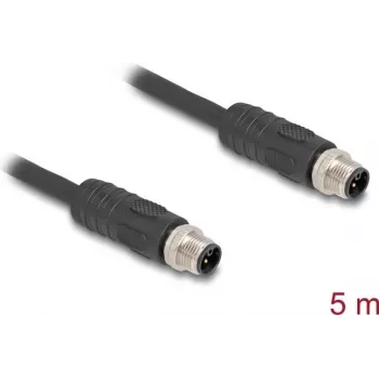 DeLOCK Sensor-/Aktorkabel 80517 5 m RST M12 Schwarz