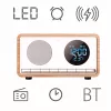 MANTA RDI912W Rimini Radiowecker, Bluetooth und kabelloses Laden, weiß
