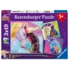 Puzzle Ravensburger Unicorn Academy – 3 x 49 Teile, Set für Kinder