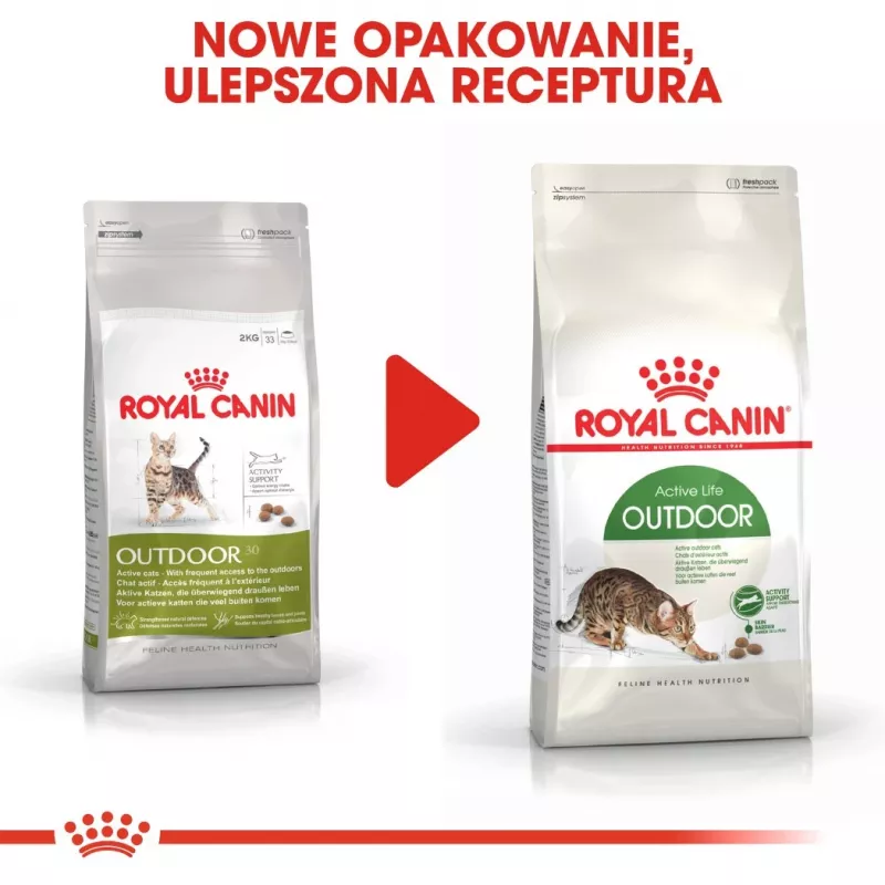 Trockenfutter für Katzen Royal Canin Active Life Outdoor 4 kg — Adult, Geflügel, 30% Protein, 20% Fett