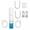 Outdoor omnidirectional 4G LTE antenna QOLTEC 57044, 5 dBi, 600–2700 MHz, 50 W, 50 Ω, weißes Kupfergehäuse