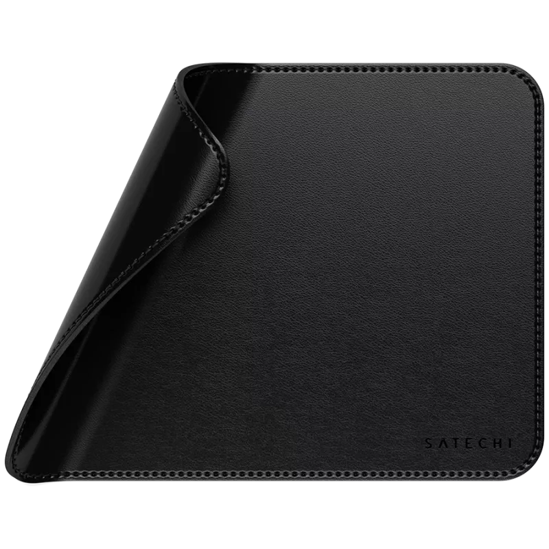 Satechi Premium-Mauspad – Veganes Leder-Mauspad (Schwarz)