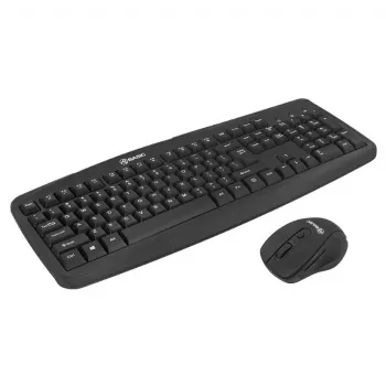 Kabelloses Tastatur-Maus-Set Tellur Basic Schwarz – 2,4 GHz, USB-Empfänger, kompaktes Layout
