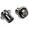 Adapter BitsPower TA-GMALP1622-GS — Adapter für Computerkühlsystem, Silber, 1/4 Zoll Gewinde, 2er-Pack