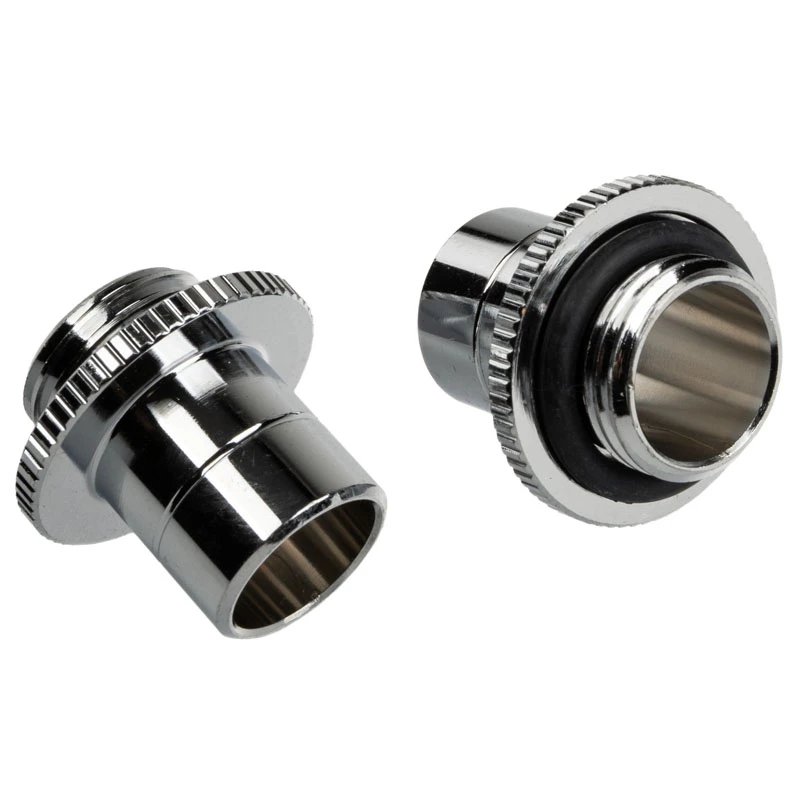 Adapter BitsPower TA-GMALP1622-GS — Adapter für Computerkühlsystem, Silber, 1/4 Zoll Gewinde, 2er-Pack