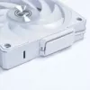 120mm Lian Li UNI FAN 12CL1W3W weißer kabelloser Gehäuselüfter — 120mm, PWM-Hub-kompatibel, modular