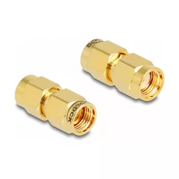 DeLOCK Adapter RP-SMA-Stecker auf RP-SMA-Stecker 9 mm Durchmesser 18,9 mm Breite