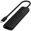 Satechi 7-in-1 USB-C Slim Multiport Adapter Ethernet (USB-C PD, 2x USB-A, HDMI 4K, Ethernet, Kartenleser micro/SD) (Schwarz)