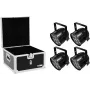 LED PAR-Scheinwerfer EUROLITE PAR-56 HCL Short 4x mit EPS-Case, 4-Lampen PAR-56 HCL Konfiguration