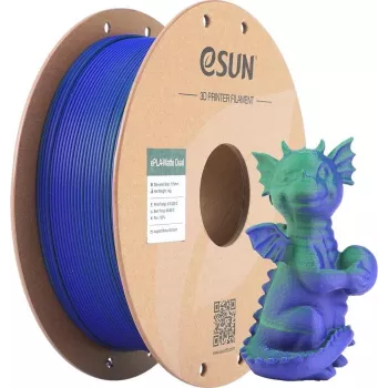 PLA MATTE DUAL 1,75 mm GRÜN BLAU 1 kg ESUN 3D-FILAMENT (PLA-MTD175B-UG1P1)
