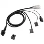 Kabel ek water blocks EK-Loop OmniLink 6-Pin Dual PWM 50 cm — 6-Pin-PWM-Y-Kabel, 50 cm Länge
