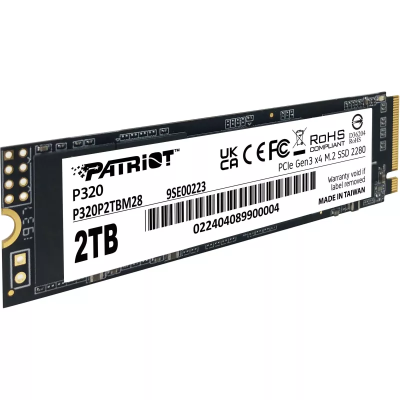 SSD-Laufwerk Patriot P320 2TB M.2 2280 PCIe 3.0 x4 NVMe