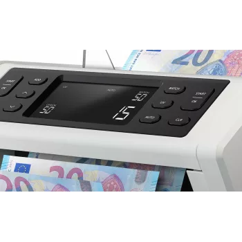Banknotenzählmaschine Safescan 2210 G2 Weiß LCD-Anzeige AC 220-240V