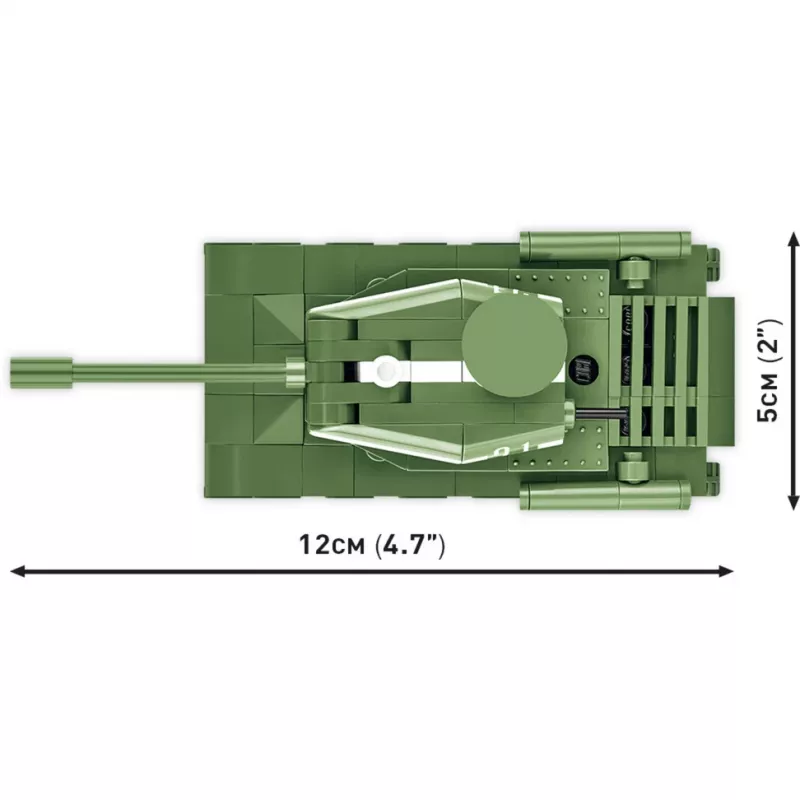 Bauset Cobi IS-2 Modell, Panzer aus dem 2. Weltkrieg, 130 Teile, empfohlenes Alter 6+