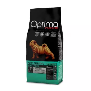 Trockenfutter für Hunde Optimanova Puppy Digestive Kaninchen & Kartoffel 2 kg