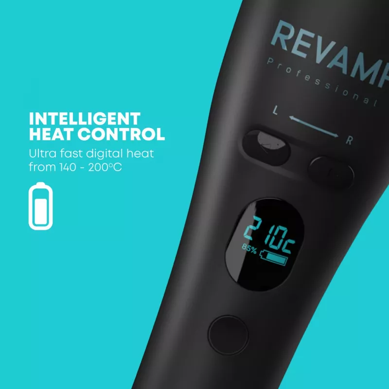 Revamp CL-2750-EU2 iGEN Cordless Progloss Hollywood Curl Automatischer Lockenstab mit Drehfunktion