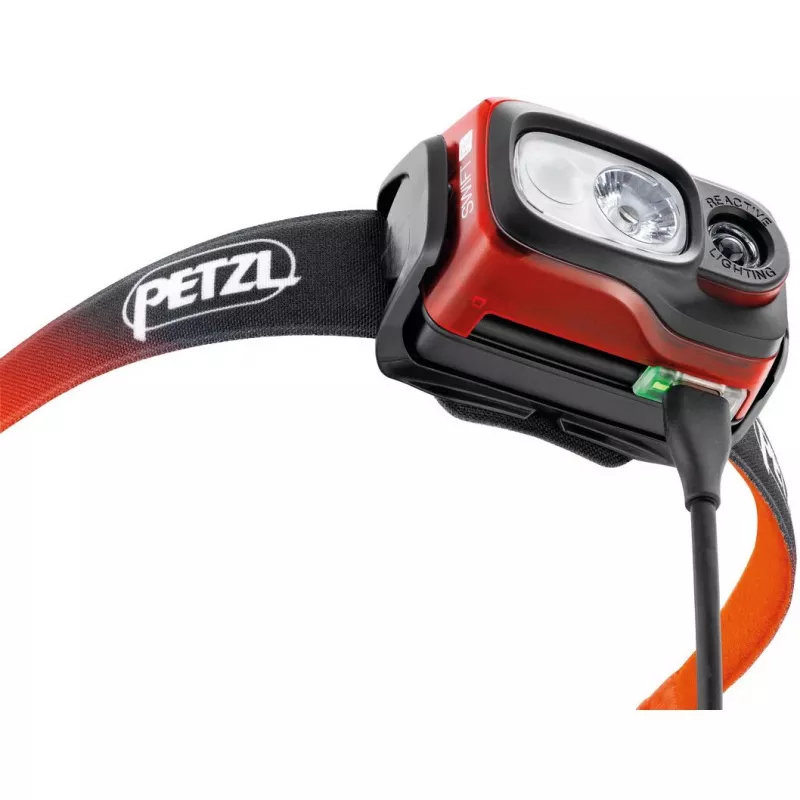Petzl SWIFT RL Schwarz, Orange, Weiß Stirnlampe LED