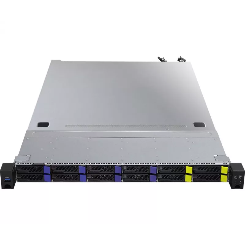 ASRock 1U8S4E-GENOA/2T Server-Barebone SoC-Sockel SP5 (LGA 6096) Rack (1U)