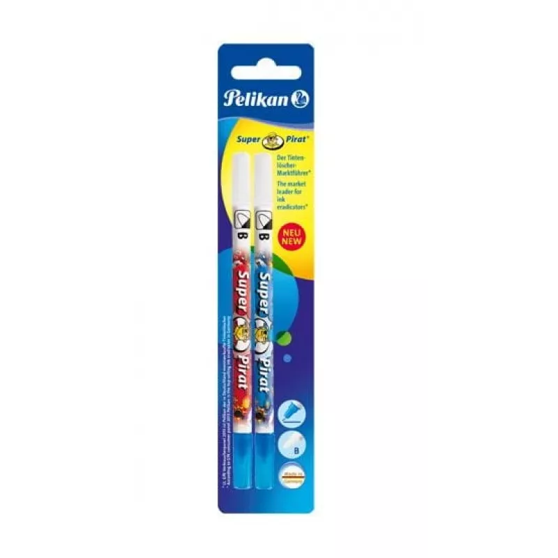 Radiergummi Pelikan Super-Pirat F/B Mehrfarbig 2 Stück
