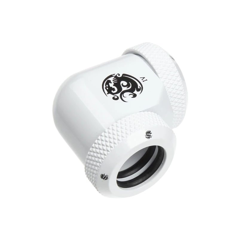 BitsPower Multi-Link 90° Adapter für 2x 12mm AD Fittings — Weiß (BP-DWE90DML)