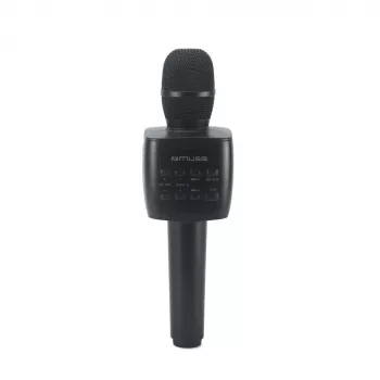 Kabelloses Bluetooth-Karaoke-Mikrofon muse M-508 KA — wiederaufladbar, integrierte Bedienelemente, Echo und Lautstärke