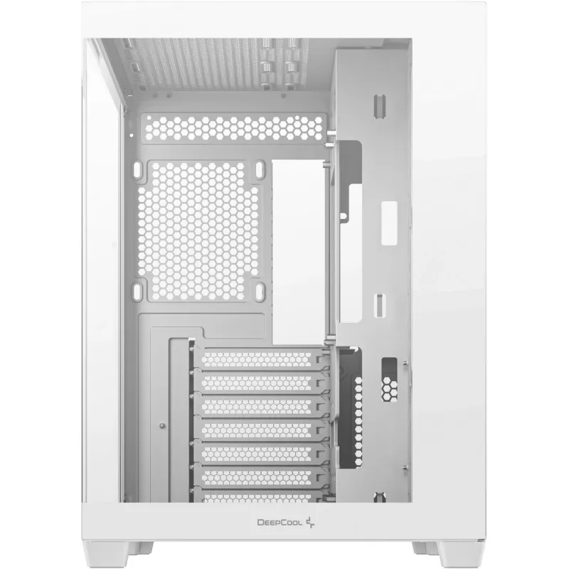 PC-Gehäuse DeepCool CG530 WH Midi Tower – ATX/Micro ATX/ITX, gehärtetes Glas, 2×3,5-Zoll- + 3×2,5-Zoll-Schächte, unterstützt GPUs bis 410 mm