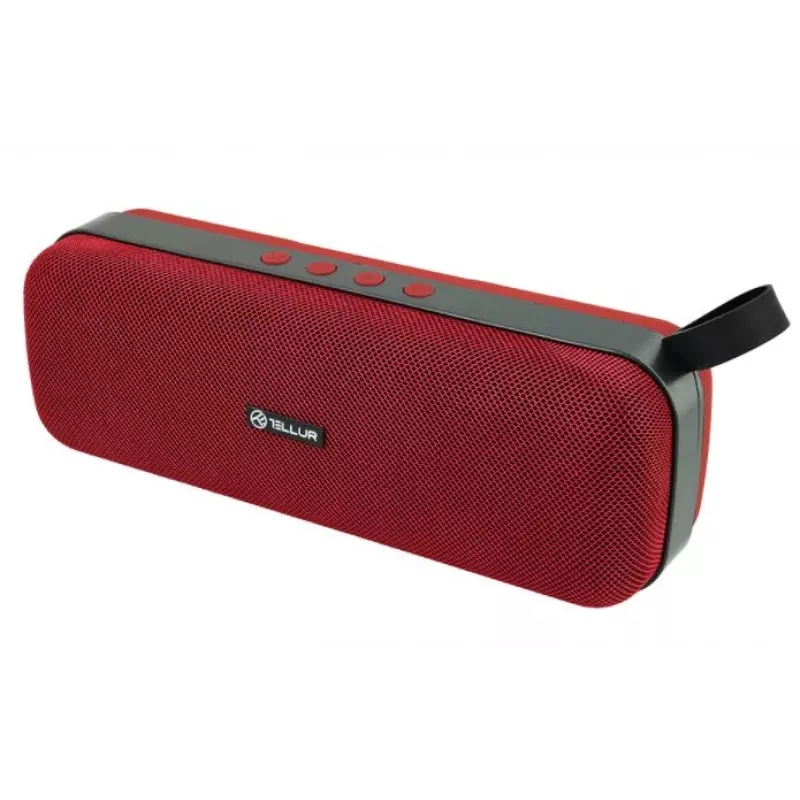 Tragbarer Lautsprecher Tellur Bluetooth-Lautsprecher Loop 10W Rot