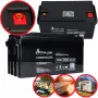 Versiegelte Blei-Säure-Batterie Extralink Akkumulator AGM 12V 65Ah, VRLA, schwarz, 1 Stück