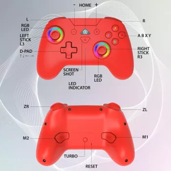 Subsonic Wireless LED Controller Rot für Switch
