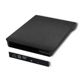 Externes USB 2.0 SATA Optical-Drive-Gehäuse Qoltec 51863 Schwarz