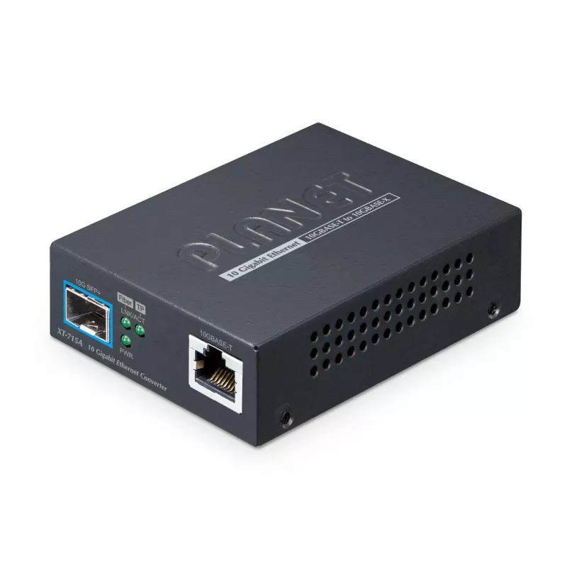 Medienkonverter PLANET 10GBASE-T zu 10GBASE-X SFP+ Kupferport Schwarz
