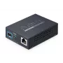 Medienkonverter PLANET 10GBASE-T zu 10GBASE-X SFP+ Kupferport Schwarz