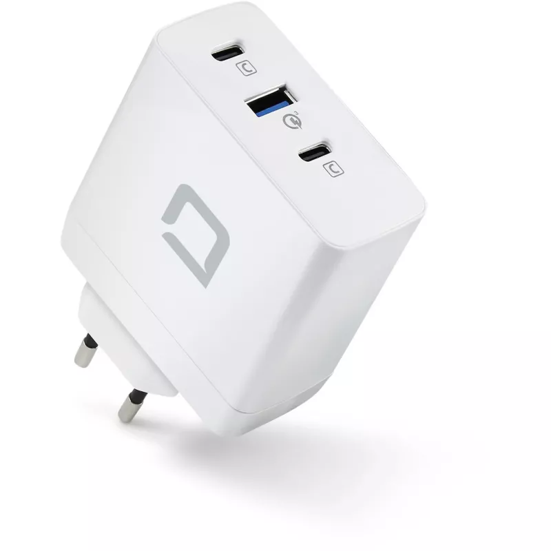 DICOTA D31983 Ladegerät für Mobilgeräte und Laptops, Weiß, AC-Schnellladung, Induktiv