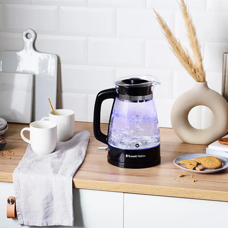 Russell Hobbs 26080-70 Wasserkocher 1,7 L 2400 W Schwarz, Transparent