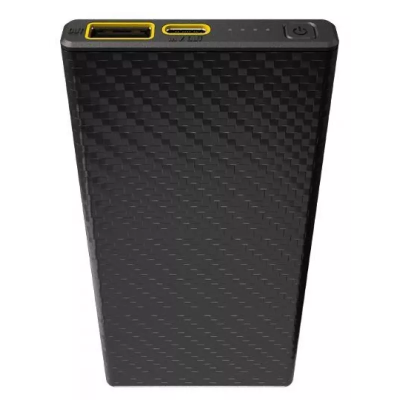 Tragbare Powerbank Nitecore CARBO 10000 — Lithium‑Ionen 10000 mAh, 38 W PD, USB‑A + USB‑C, grau