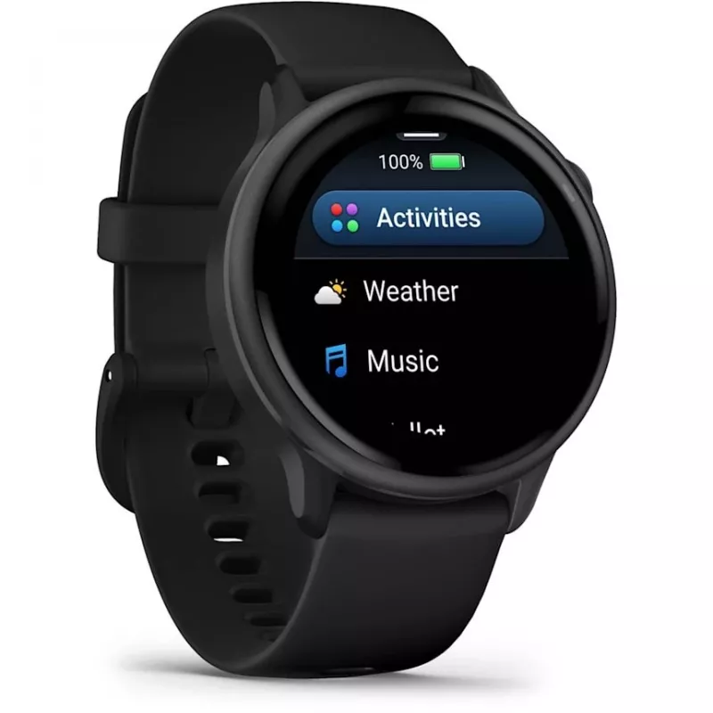 Garmin vívoactive 6 3,05 cm (1,2) AMOLED 42 mm Digital 390 x 390 Pixel Touchscreen Schwarz Wi-Fi GPS (Satellit)