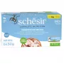 Nassfutter für Katzen Agras Pet Foods Schesir Thunfisch mit Wolfsbarsch in Gelee, 6×50 g (300 g), ausgewachsen