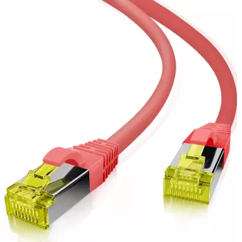 Patchkabel helos RJ-45 auf RJ-45 S/FTP Cat 6a, 1 m bis 2 m Längenoptionen
